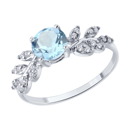 Кольцо из серебра с чернением "День и ночь"