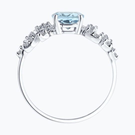 Кольцо из серебра с чернением "День и ночь"