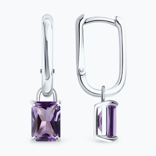 Кольцо из серебра с аметистом