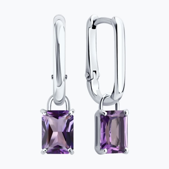 Кольцо из серебра с аметистом