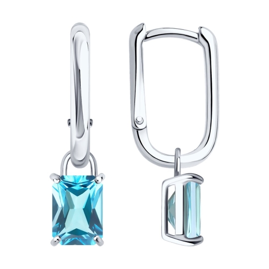 Кольцо из серебра с топазом