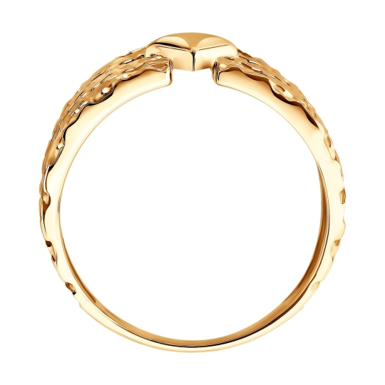 Кольцо из золота с фианитами