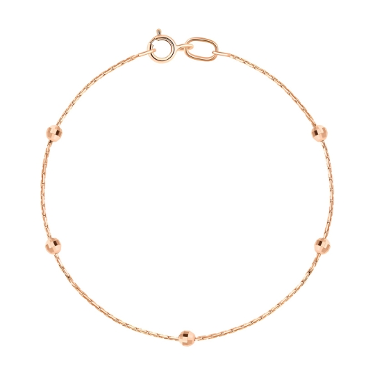 Браслет из золота с наноизумрудами и фианитами