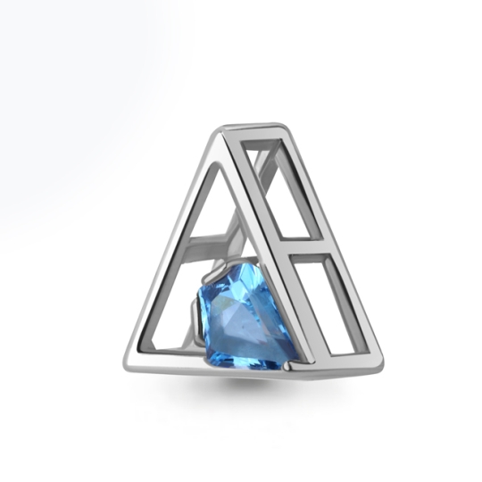 Кольцо из серебра с ювелирным кристаллом