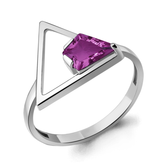 Кольцо из серебра с ювелирным кристаллом