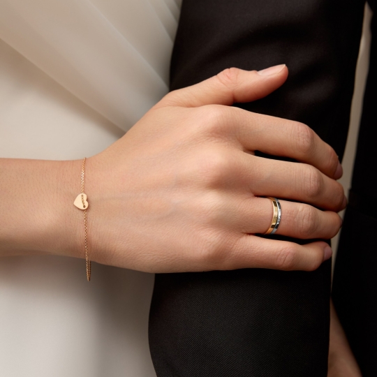 Золотой браслет для часов (6 мм)