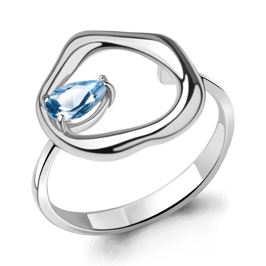 Кольцо из серебра с топазом London