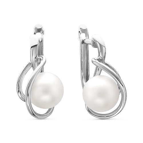 Серьги из серебра с ювелирными кристаллами Топаз London