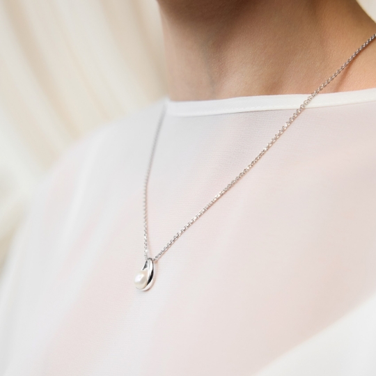 Подвеска из серебра с алмазной гранью