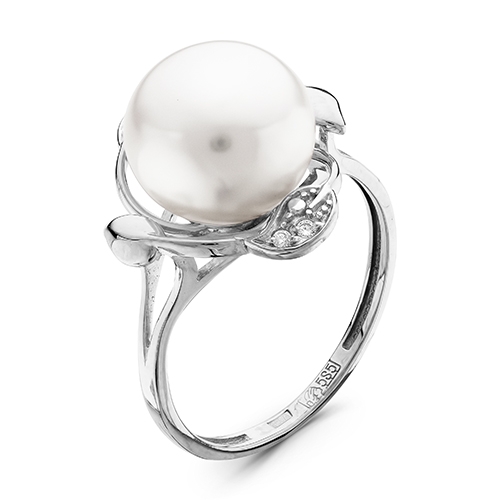 Кольцо из серебра с фианитами