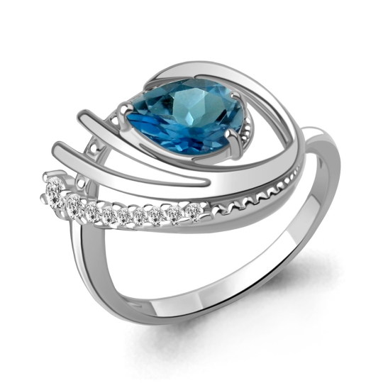 Кольцо из серебра с амазонитом