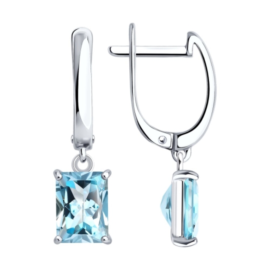 Кольцо из серебра с топазом