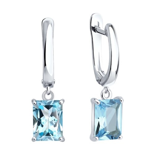 Кольцо из серебра с топазом