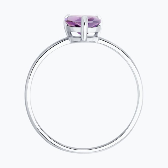 Подвеска из серебра с аметистом