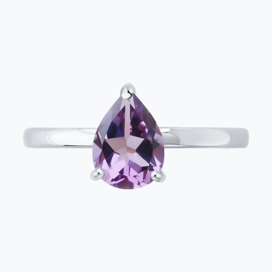 Подвеска из серебра с аметистом