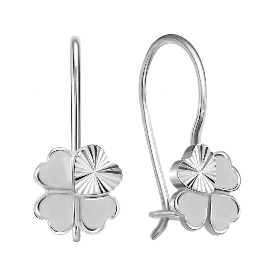 Серьги из серебра с халцедонами