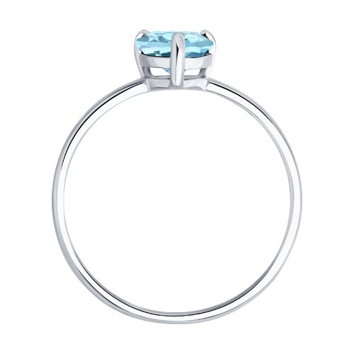 Кольцо из серебра с ювелирным кристаллом