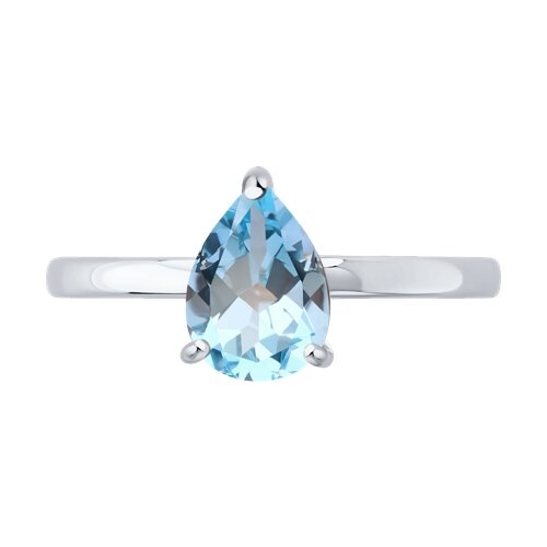 Кольцо из серебра с ювелирным кристаллом