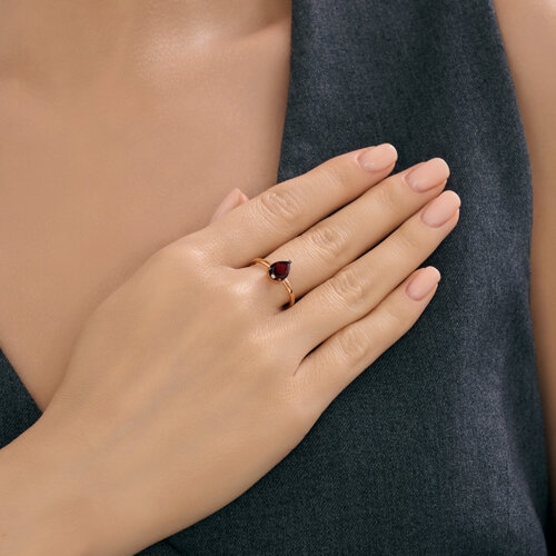 Серьги из серебра с гранатами и фианитами