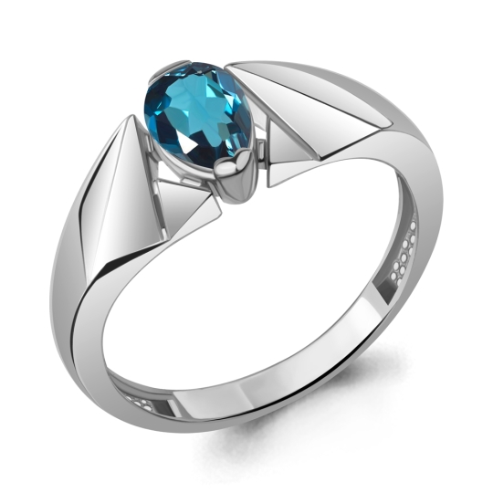 Серьги из серебра с топазами London