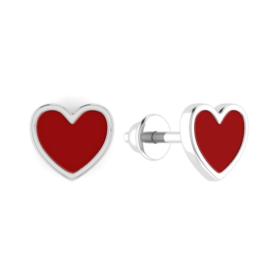 Серьги из серебра с хризолитами и фианитами