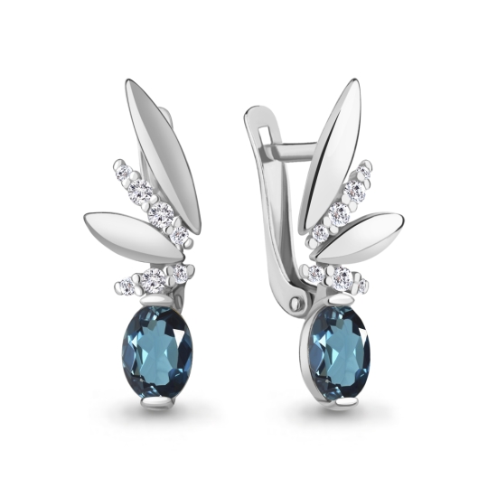 Кольцо из серебра с топазом London