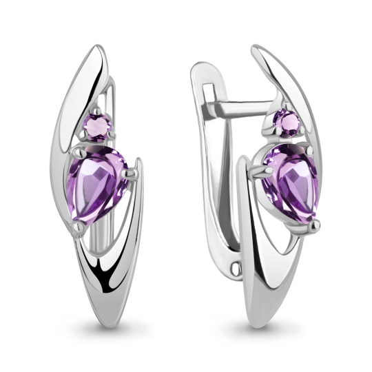 Серьги из серебра с перламутром