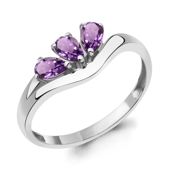 Кольцо из серебра с хризолитами