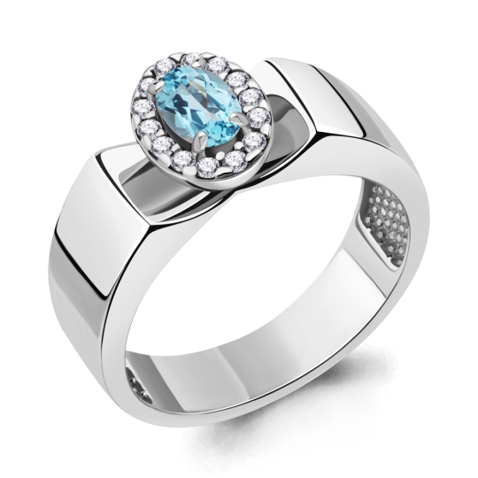 Кольцо-печатка из серебра с ониксом