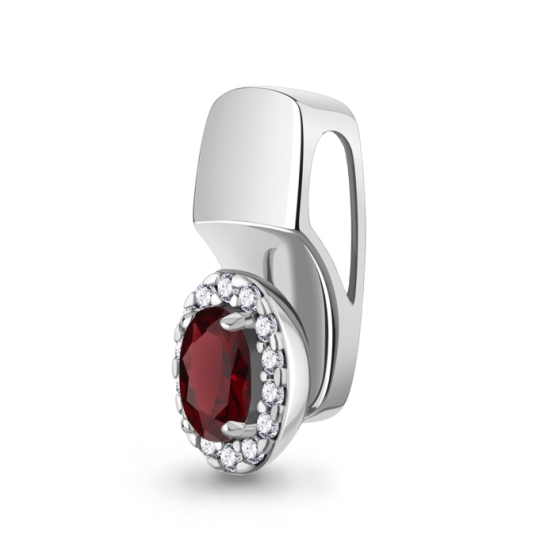 Подвеска из серебра с аметистом