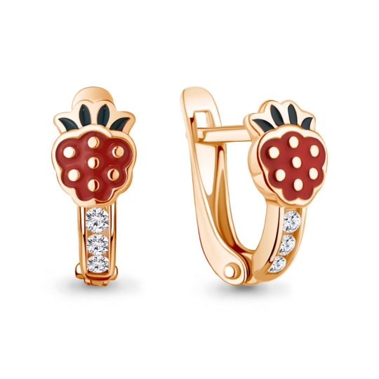 Серьги из серебра с эмалью