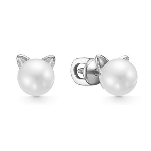 Серьги из серебра с топазами Swiss и фианитами