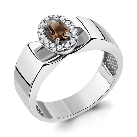 Кольцо из серебра с ювелирным кристаллом