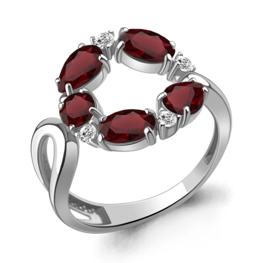 Кольцо из серебра с ювелирным кристаллом