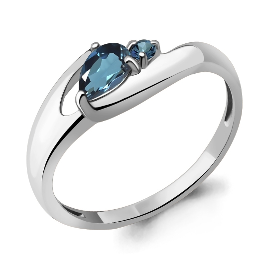 Серьги из серебра с топазами London