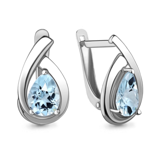 Подвеска из серебра с топазом