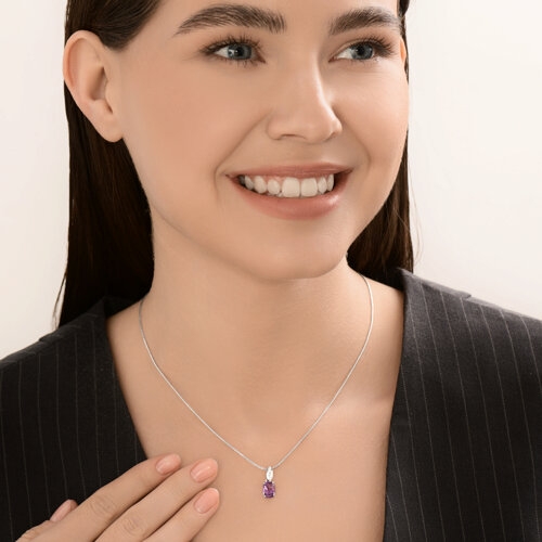 Подвеска из серебра "Мишка"