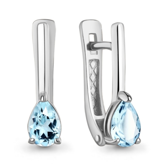 Кольцо из серебра с топазом