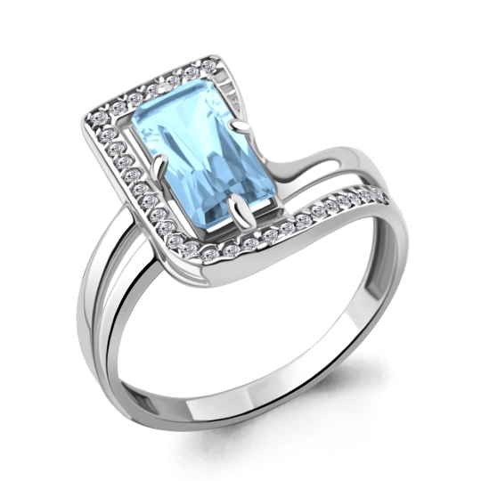 Обручальное кольцо из серебра