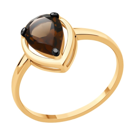 Кольцо из серебра с ювелирным кристаллом