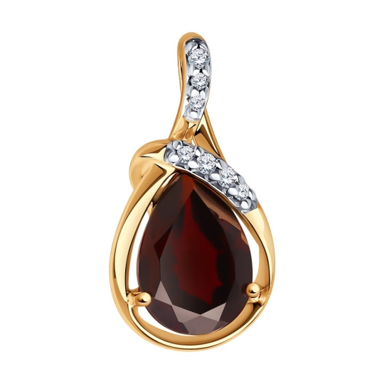 Подвеска из серебра с чернением "Дракон"