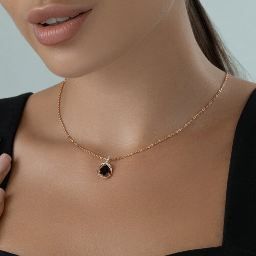 Подвеска из серебра с чернением "Дракон"