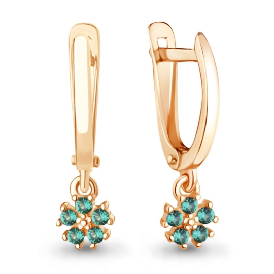 Серьги из серебра с эмалью