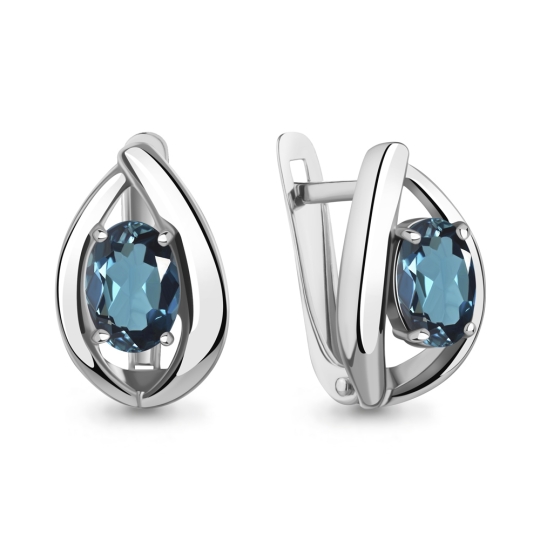 Серьги из серебра с перламутром