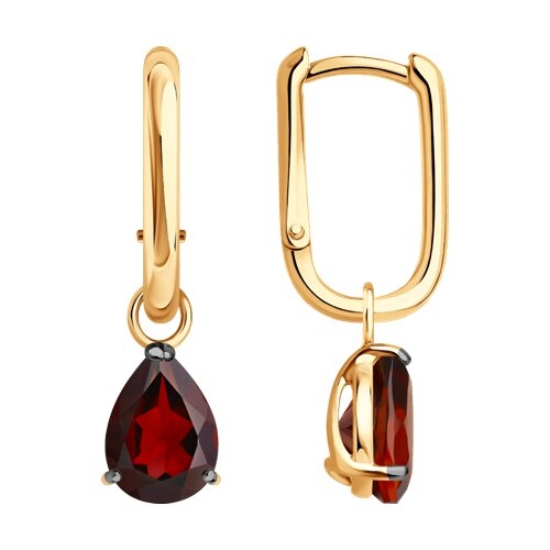 Серьги из серебра с эмалью