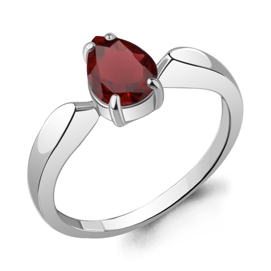 Кольцо из серебра с фианитами