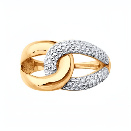 Кольцо из золота с бриллиантами