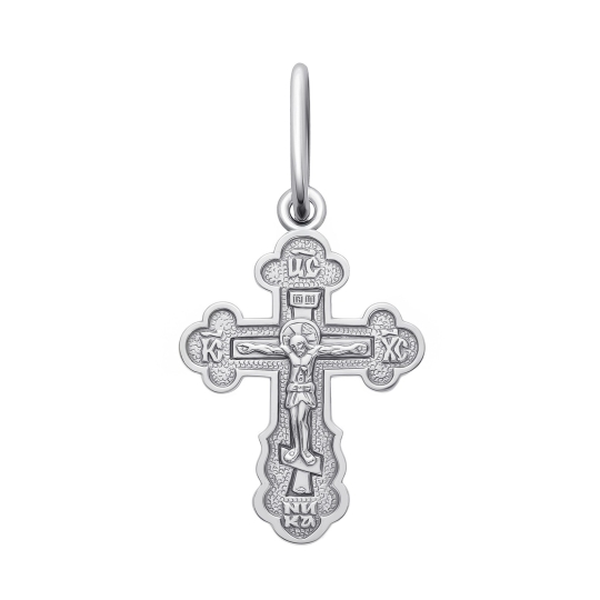 Подвеска-крест из серебра