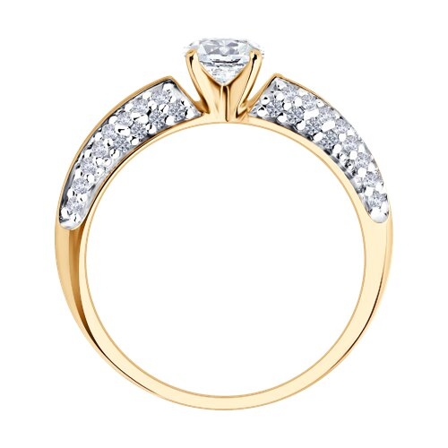 Кольцо из серебра с ювелирным кристаллом