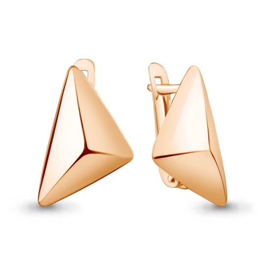 Серьги из серебра с агатом и фианитами